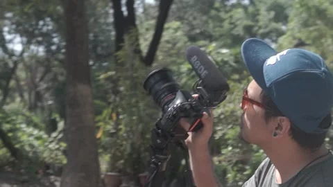 Behind The Scenes of a Vlog Video stock 243095179