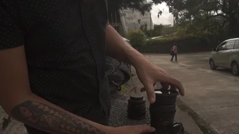 Behind The Scenes of a Vlog Stock Footage 243095364