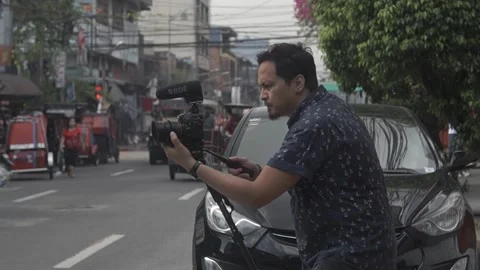 Behind The Scenes of a Vlog Stock Footage 243095395