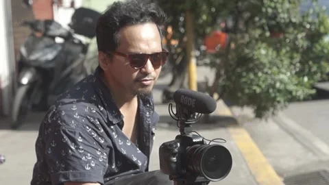 Behind The Scenes of a Vlog Stock Footage 243095402