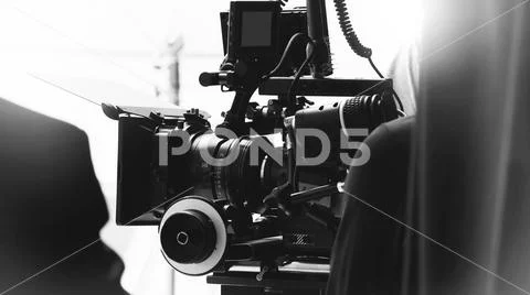 Behind the shooting or filming video movie production Stock-Fotos