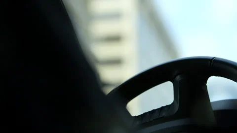 Behind the Steering Wheel 스톡 동영상 155561845