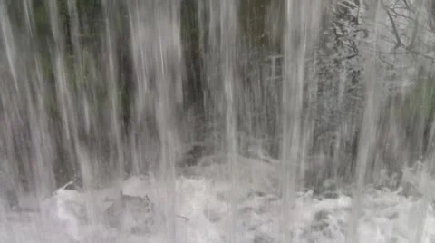 Behind a Waterfall Video stock 8571802