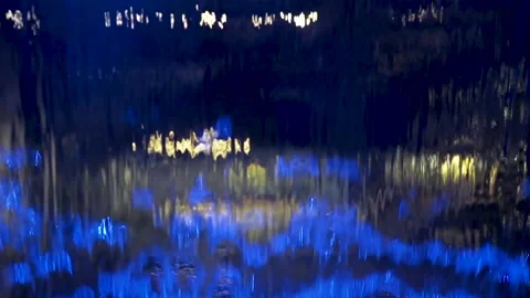 Behind Waterfall Stock Footage 133254098