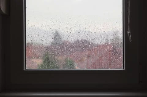 Behind the Window Stockfoto's