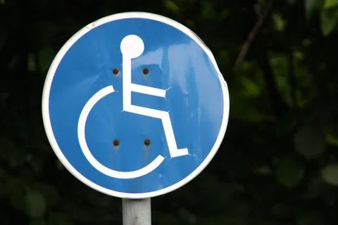 Behindertenparkplatz Stock Photos