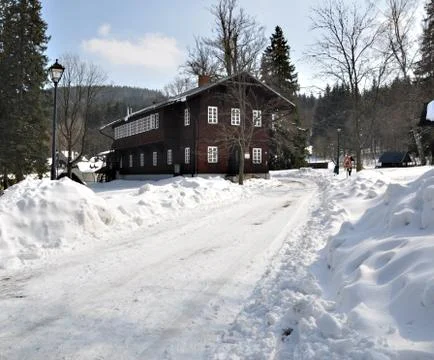 Behing the main spa house Stock Photos