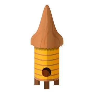 Behive icon, cartoon style 스톡 일러스트