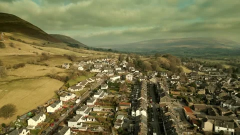 Behold the dramatic allure of the rural Cumbrian countryside through captiv.. Stock Footage 246005820