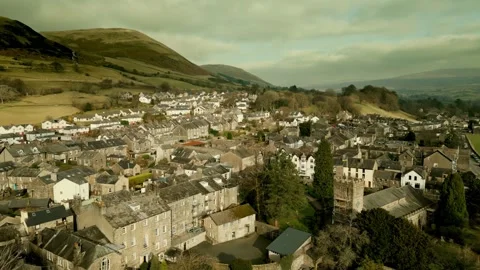 Behold the dramatic allure of the rural Cumbrian countryside through captiv.. Stock Footage 246006076