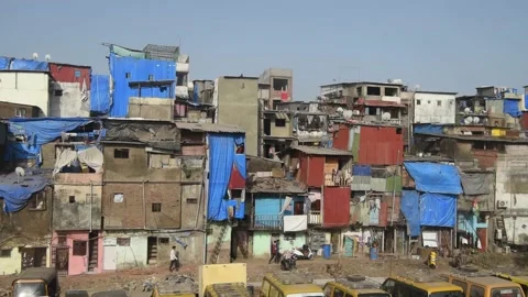 Behrampada slums Stock Footage 132193443
