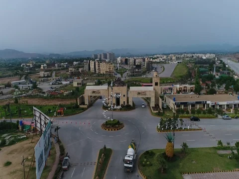 Behria Enclave Aerial Wide B Stock Footage 80268514
