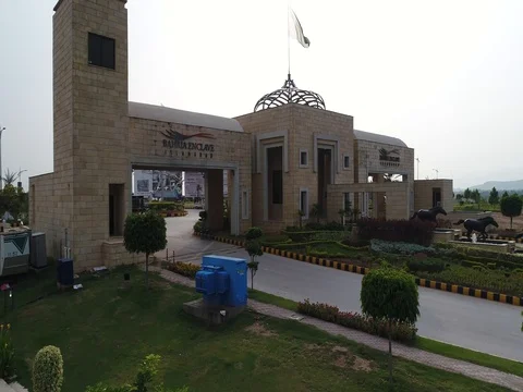 Behria Enclave int gate A Stock Footage 80279149