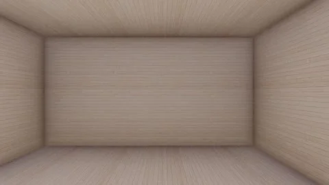 Beige 3D Room with Soft Corners Stock Footage 318954876