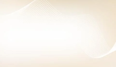 Beige abstract background with flowing white lines and wavy shapes for modern Illustrazione stock