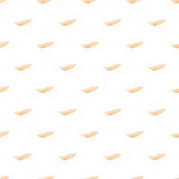 Beige abstract curved shapes creating seamless pattern Stock Illustration