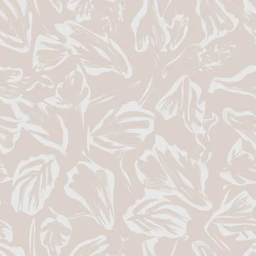 Beige Abstract Floral Leaf seamless pattern design Stock Illustration