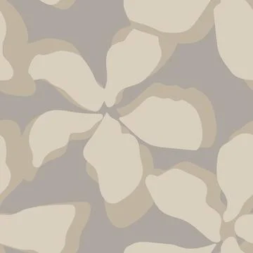 Beige Abstract Floral seamless pattern design f Stock Illustration