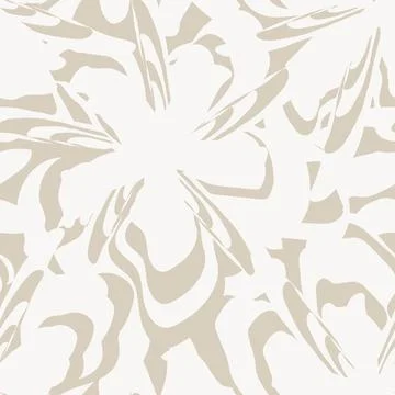 Beige Abstract Floral seamless pattern design Stock Illustration