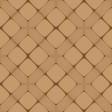 Beige and Brown Rectangle Seamless Pattern Illustrazione stock