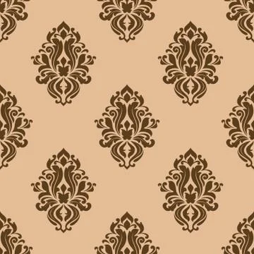 Beige and brown seamless pattern Stock Illustration