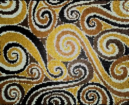 Beige and brown spirals Stock Illustration