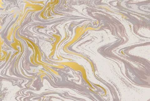 Beige and gold marble pattern. Abstract background. Vector illustration. Stock Illustration