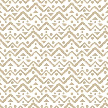 Beige and white Seamless repeat pattern with jagged lines of triangles, broke Illustrazione stock