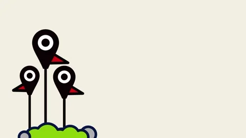 Beige Background Bird Pins on Green Grass Stock Footage 343519347