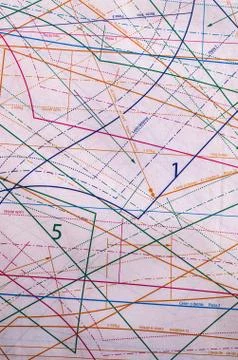 Beige background with blueprints Stock-Fotos
