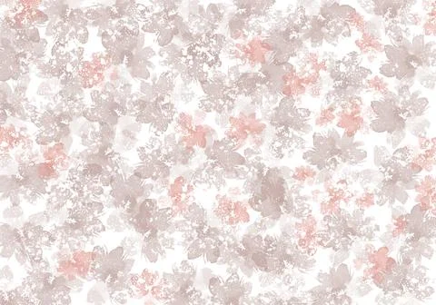 Beige background with floral pattern in Provence style Stock Illustration