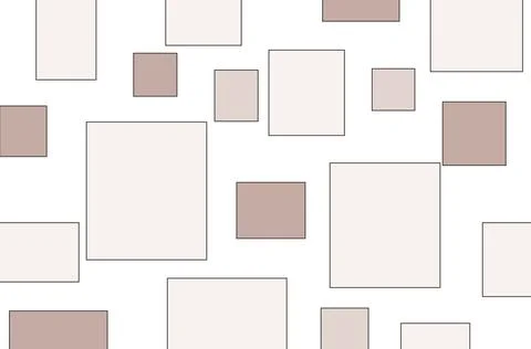 A Beige Background with the Geometric Shapes Stock Illustration