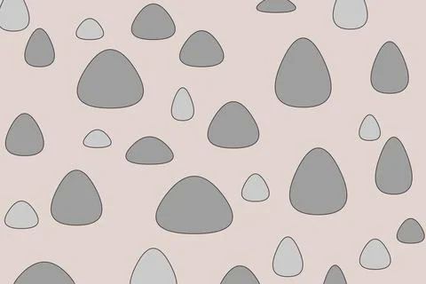 A Beige Background with the Geometric Shapes Stock Illustration