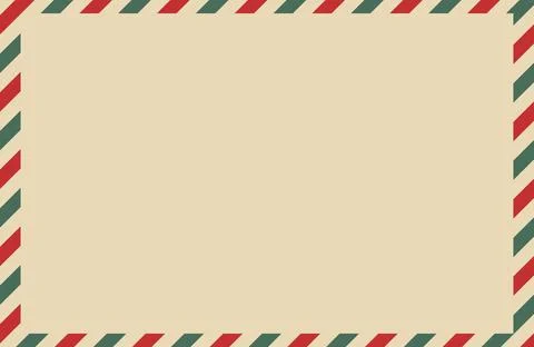 Beige background with striped red and green edge Stock Illustration