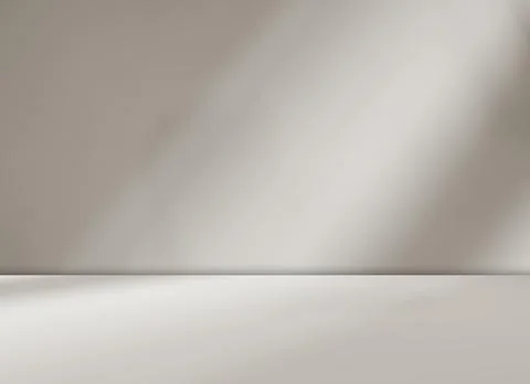 Beige background summer studio room autumn brown minimal wall floor Stock Photos