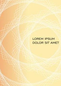 Beige background template with multiple white line patterns, low contrasting  Stock Illustration