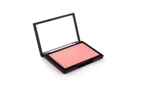 Beige blush isolated on white Photos