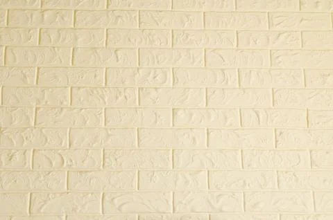 Beige brick wall texture pattern Illustrazione stock