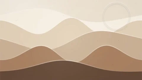Beige Brown Curves Loop - Neutral Soft Website Backdrop Stockbeeldmateriaal 344033199