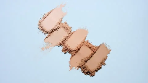 Beige to brown powder smears with dynamic shadows Stock Footage 340503557