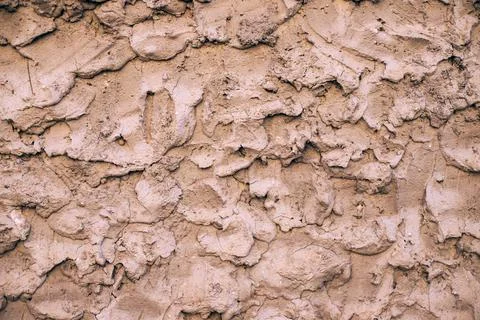 Beige cement texture wall background. Close up. Stock Photos