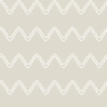 Beige Chevron Knitting Grid seamless pattern design 스톡 일러스트