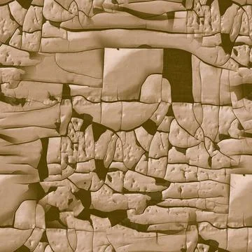 Beige Crackle Paint. Worn Broken Surface. Retro Stock Illustration
