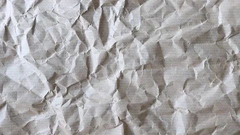 Beige crumpled wrapping paper texture background Stock Footage 339417269