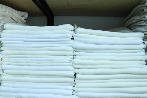 Beige curtain sample Stock Photos