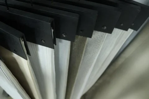 Beige curtain sample Stock Photos