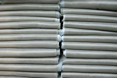 Beige curtain sample Stock Photos