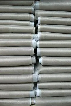 Beige curtain sample Stock Photos