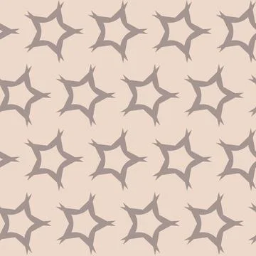 Beige cute seamless pattern with star and starry sky, cute ornament backgroun Stock Illustration