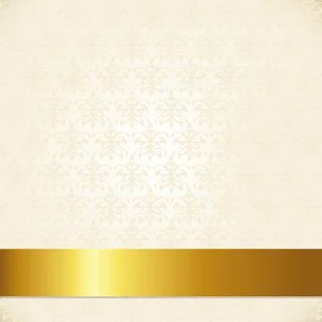 Beige damask background Stock Illustration